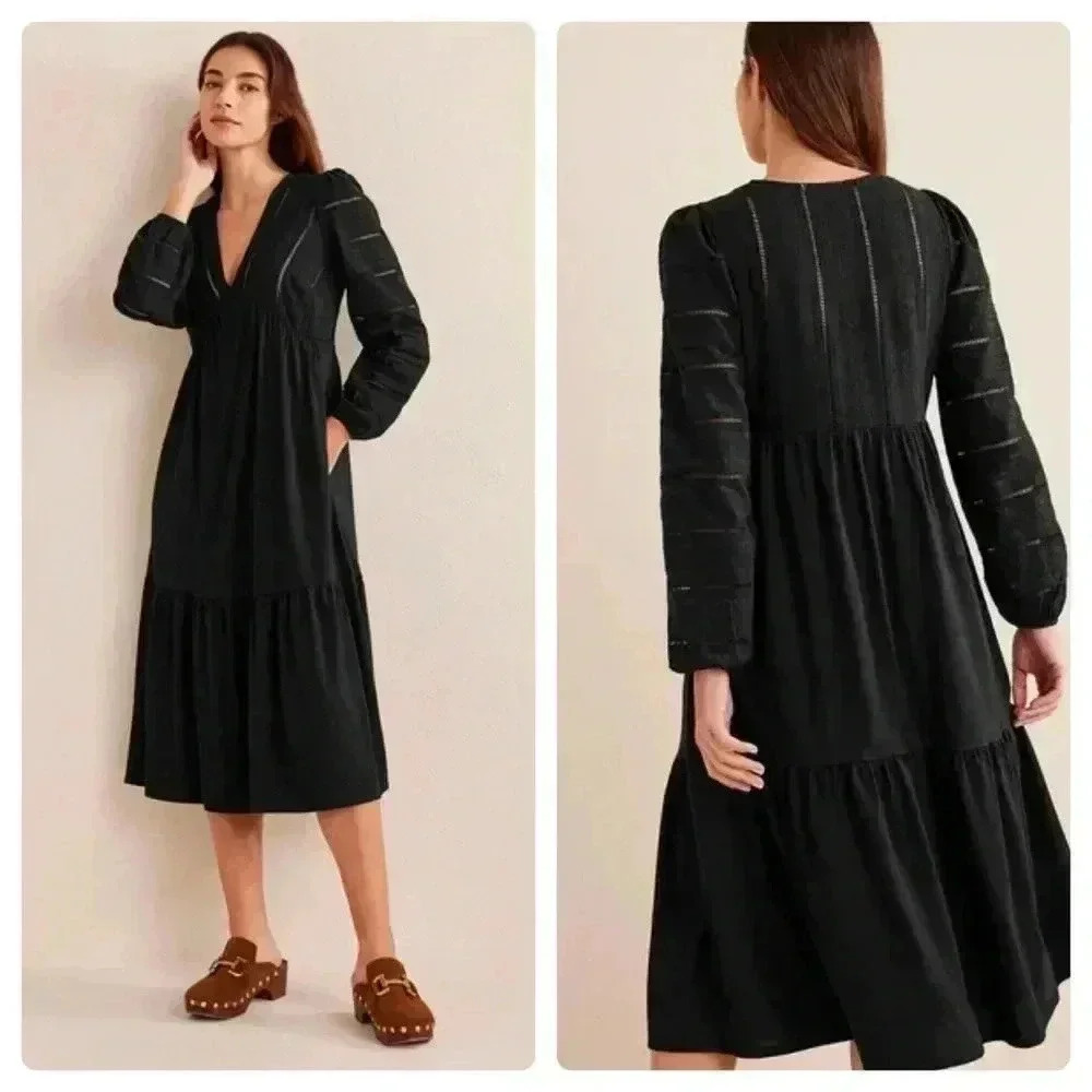 NWT | Boden | Mix Midi Jersey Dress | 6